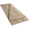 Ekena Millwork Rustic Three Board Spaced Board-n-Batten Rough Sawn Faux Wood Shutters w/Z-Board, 17 1/2W x 78H, PR SHUBSZ17X78RSPR - alternate 10